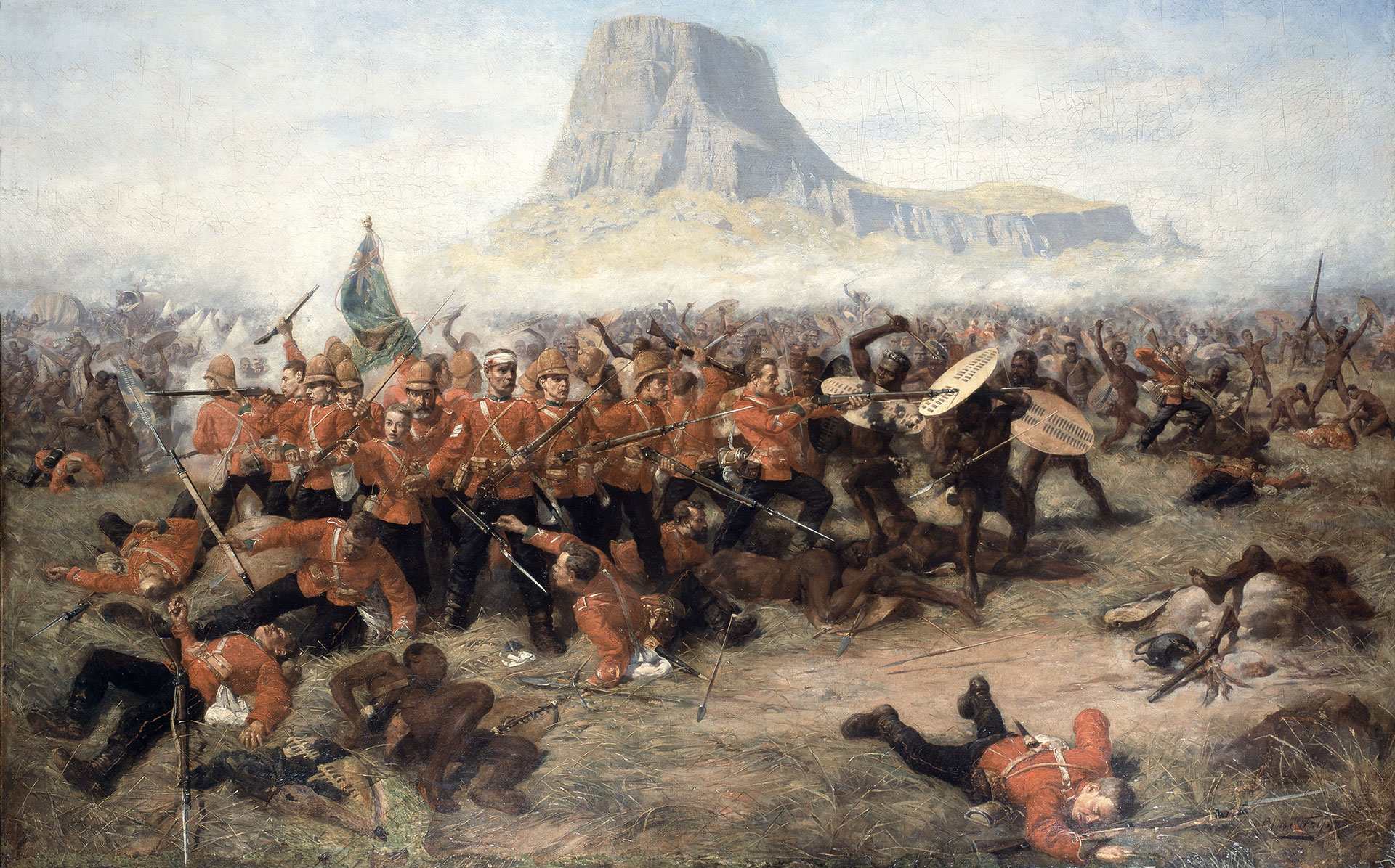 <p>British Governor-General Henry Bartle Frere instigates wars against the Xhosa, Zulu, Basotho and Boer states. Britain&rsquo;s forces are humiliated on almost every front, but most spectacularly by Zulu regiments at Isandlwana.</p>